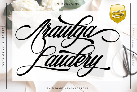 Araulga Laudery Font - Featured Image