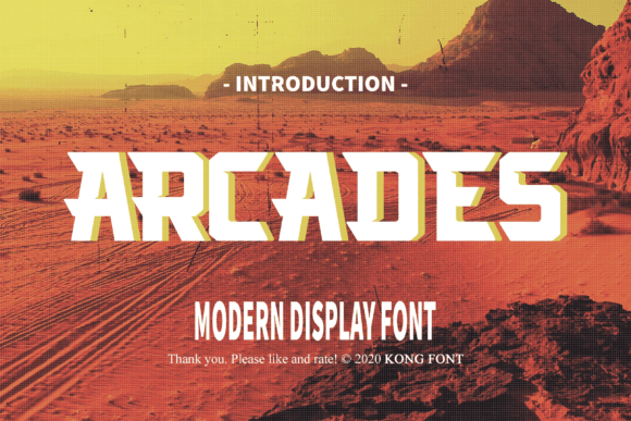 Arcades Font - Featured Image