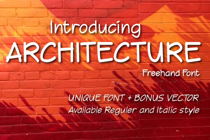 Architecture Font - Featured Image