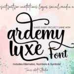 Ardemy Luxe Font - Featured Image