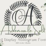 Ardenvale Split Monogram Font - Featured Image