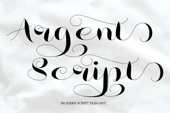 Argent Script Font - Featured Image