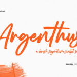 Argenthus Script Font - Featured Image