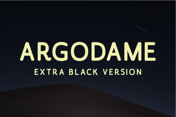 Argodame Extra Black Font - Featured Image