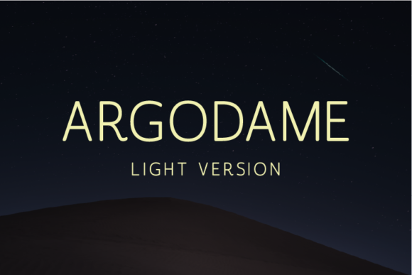 Argodame Light Font - Featured Image