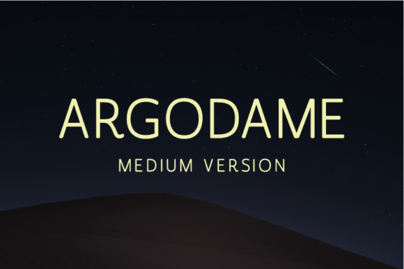 Argodame Medium Font - Featured Image