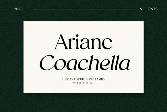 Ariane Coachella Font - Featured Image