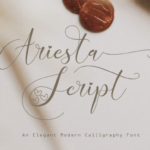 Ariesta Script Font - Featured Image