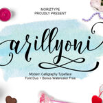 Arillyoni Script Font - Featured Image