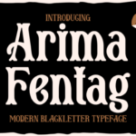 Arima Fentag Font - Featured Image