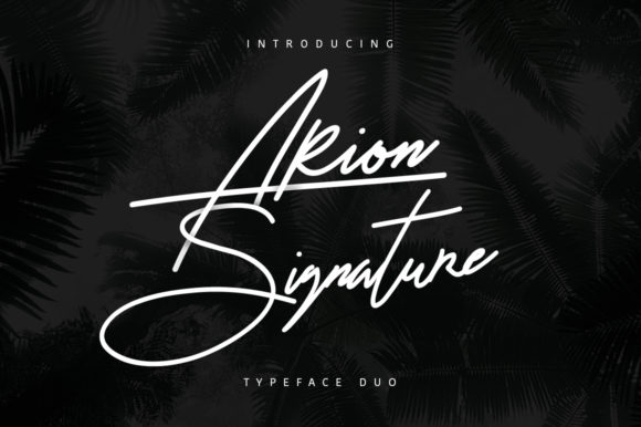 Arion Signature Font - Featured Image