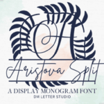 Aristova Split Monogram Font - Featured Image