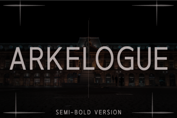Arkelogue Semi-Bold Font - Featured Image