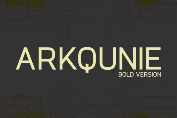 Arkqunie Bold Font - Featured Image