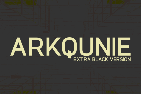Arkqunie Extra Black Font - Featured Image