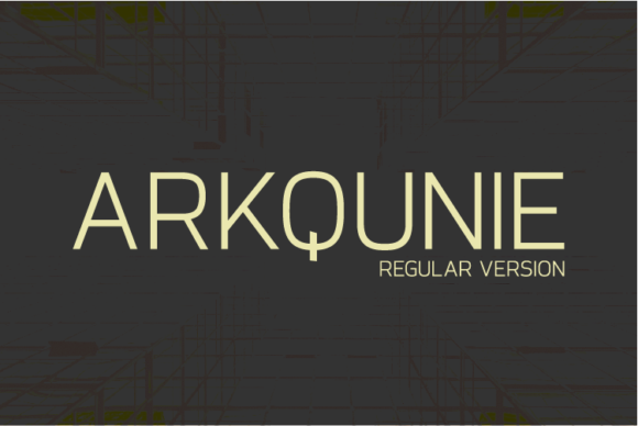 Arkqunie Font - Featured Image