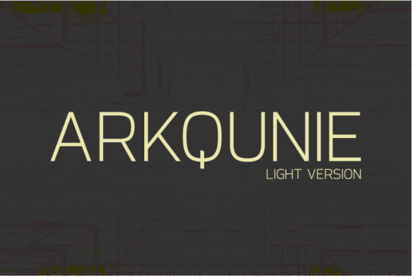 Arkqunie Light Font - Featured Image