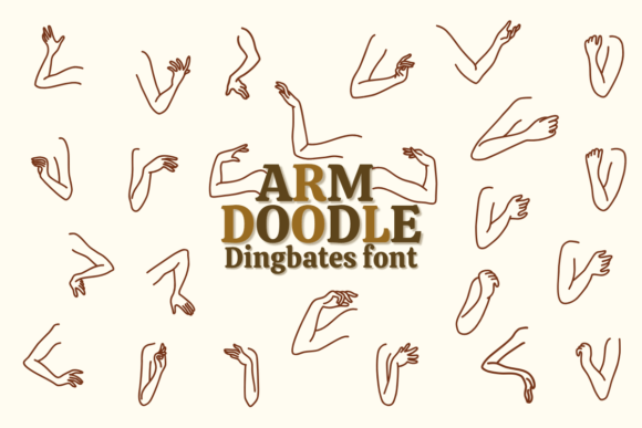 Arm Doodle Font - Featured Image