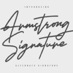 Armstrong Signature Font - Featured Image