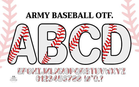 Army Baseball Font Font - Featured Image