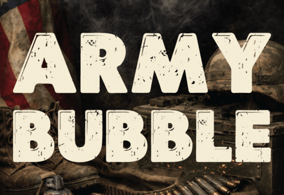 Army Bubble Font - Featured Image