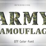 Army Camouflage Font - Featured Image