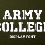 Army College Font - Featured Image
