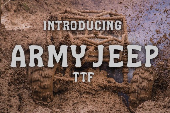 Army Jeep Font - Featured Image