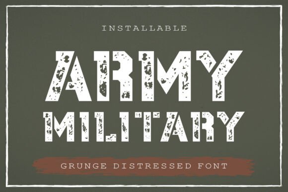 Army Military Font - Featured Image