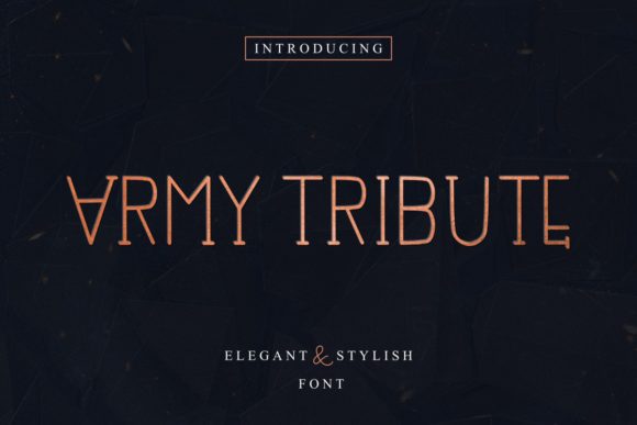Army Tribute Font - Featured Image
