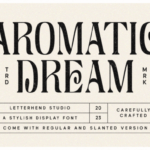 Aromatic Dream Font - Featured Image