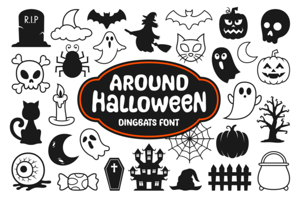 Around Halloween Font - Featured Image