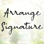 Arrange Signature Font - Featured Image