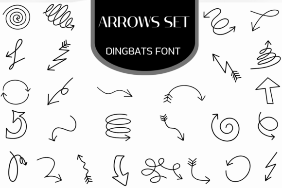 Arrows Set Font - Featured Image