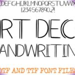 Art Deco Handwriting Font - Featured Image