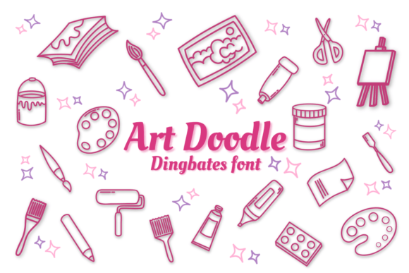 Art Doodle Font - Featured Image