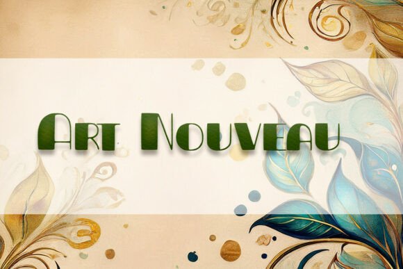 Art Nouveau Font - Featured Image