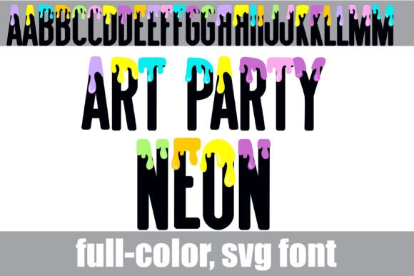 Art Party Neon Font - Featured Image