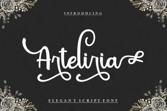 Arteliria Script Font - Featured Image