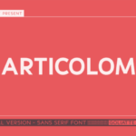 Articolom Font - Featured Image