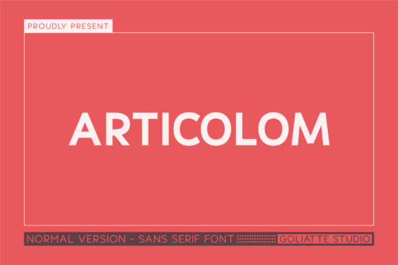 Articolom Font - Featured Image
