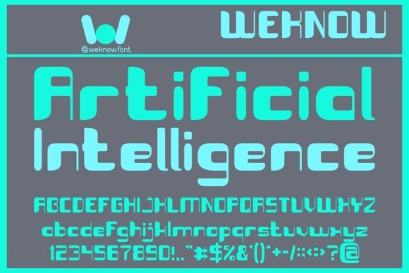 Artificial Intelligence Font - Featured Image