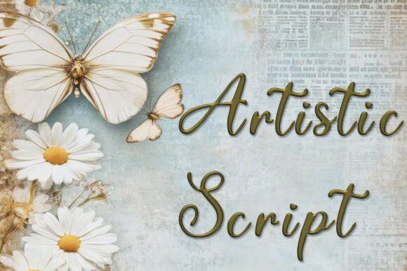 Artistic Script Font - Featured Image