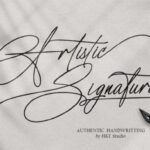 Artistic Signature Font - Featured Image