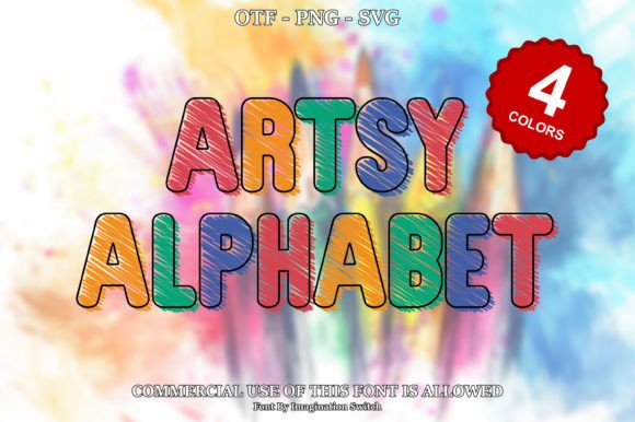 Artsy Alphabet Font - Featured Image