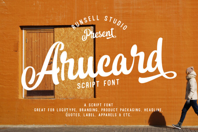 Arucard Script Font - Featured Image