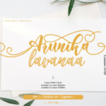 Arunika Lavanaa Font - Featured Image