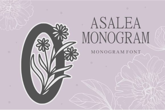 Asalea Monogram Font - Featured Image