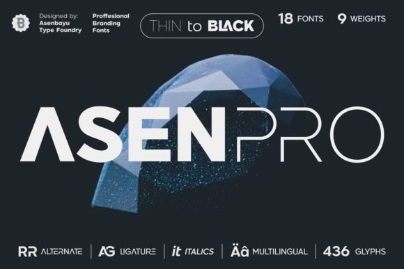 Asen Pro Font - Featured Image