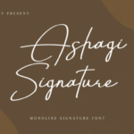 Ashagi Signature Font - Featured Image